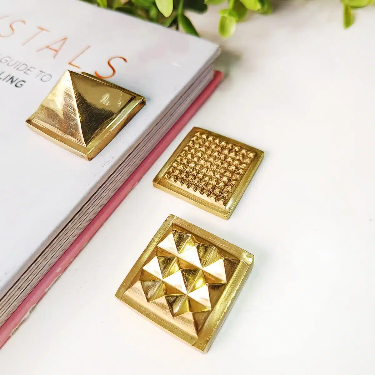 3 Layered Brass Yantra Pyramid-Shubhanjali (2) Shop 3 Layered Brass Yantra Pyramid 91 Multilayred