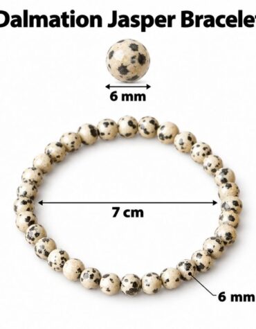 dalmation jasper stone bracelet