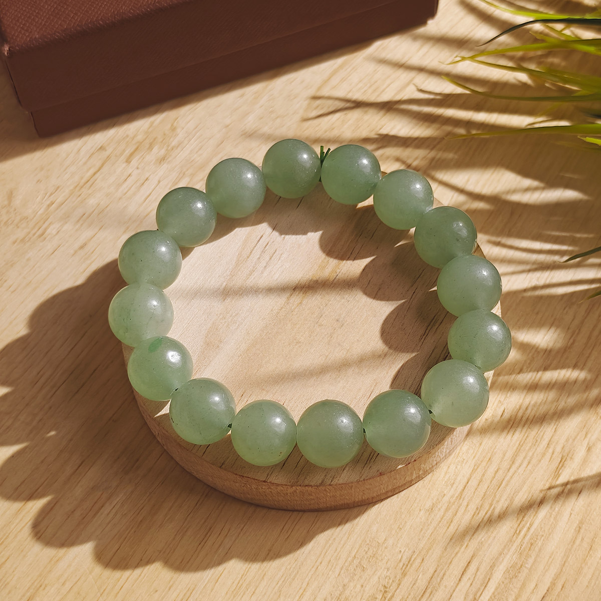 Green Aventurine Bracelet 14mm-Shubhanjali Store (1) green aventurine bracelet 14 mm