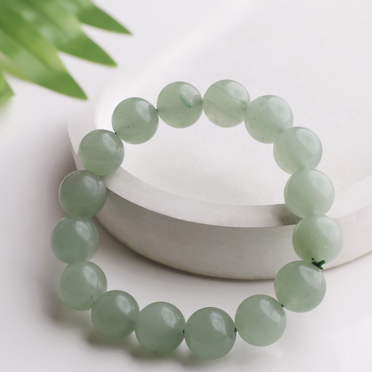 Green Aventurine Bracelet 14mm-Shubhanjali Store (4) green aventurine bracelet 14 mm