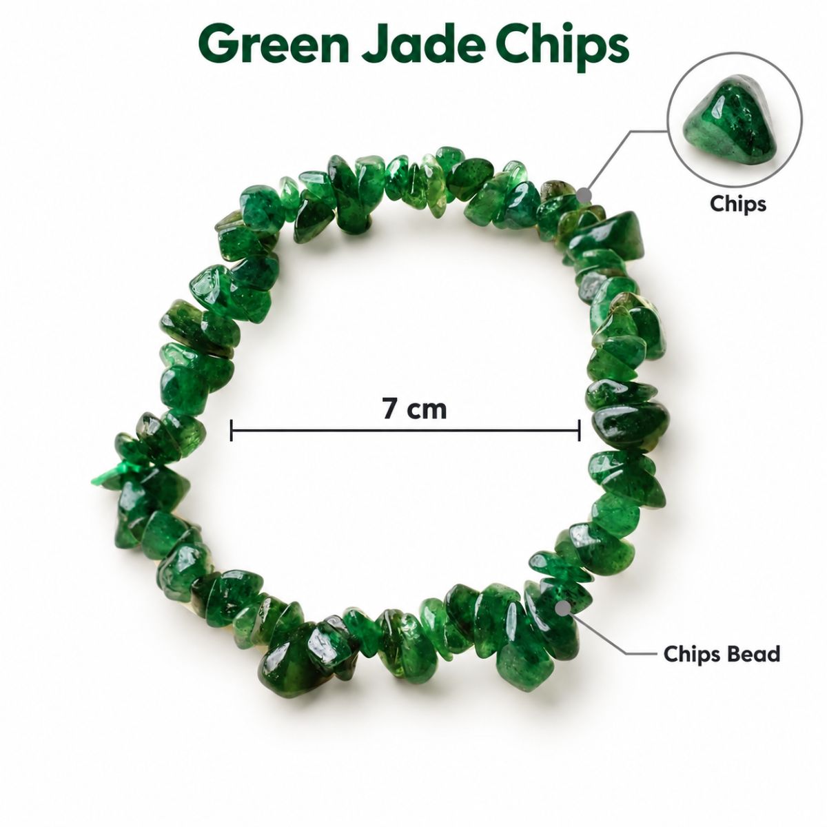 Green Jade Chips Bracelet green jade chips bracelet