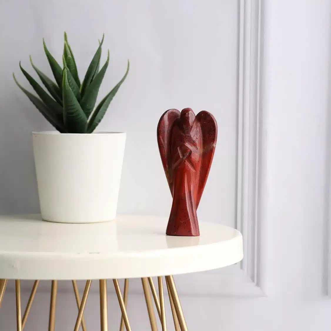 Red Jasper Stone Angel-Shubhanjali (5) Shop Crystal Red Jasper Stone Angel