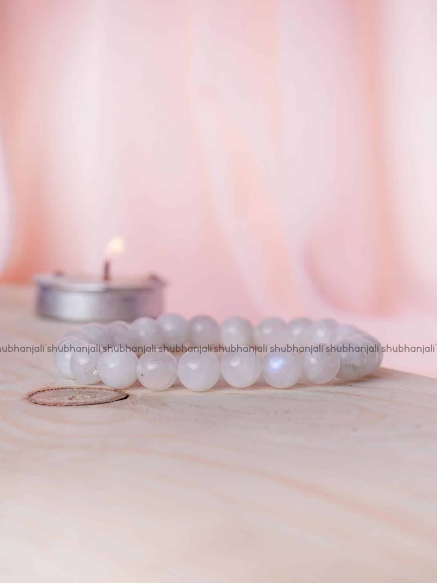 Moonstone Bracelet Buy Online Moonstone Crystal Bracelet Shubhanjali