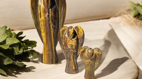 Tiger Eye Stone Angel