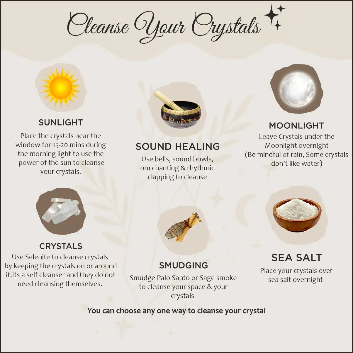cleanse your crystals