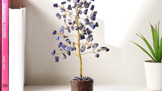 Lapis Lazuli Tree Gold Wire – 100 Beads