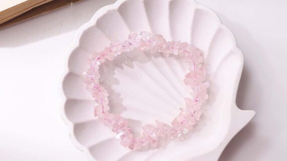 Rose Quartz Chips Bracelet