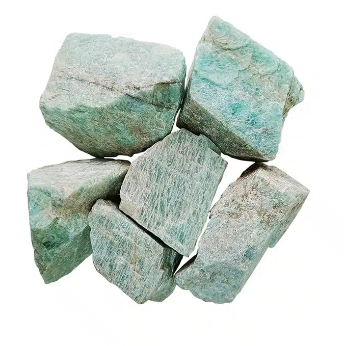 Amazonite Rough Raw Stone-Shubhanjali (1) Shop Amazonite Crystal Rough Raw Stone