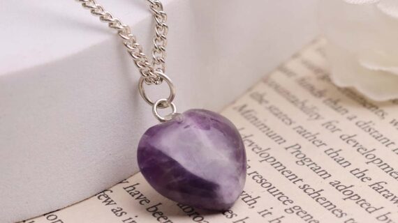 Amethyst Mini Heart Pendant