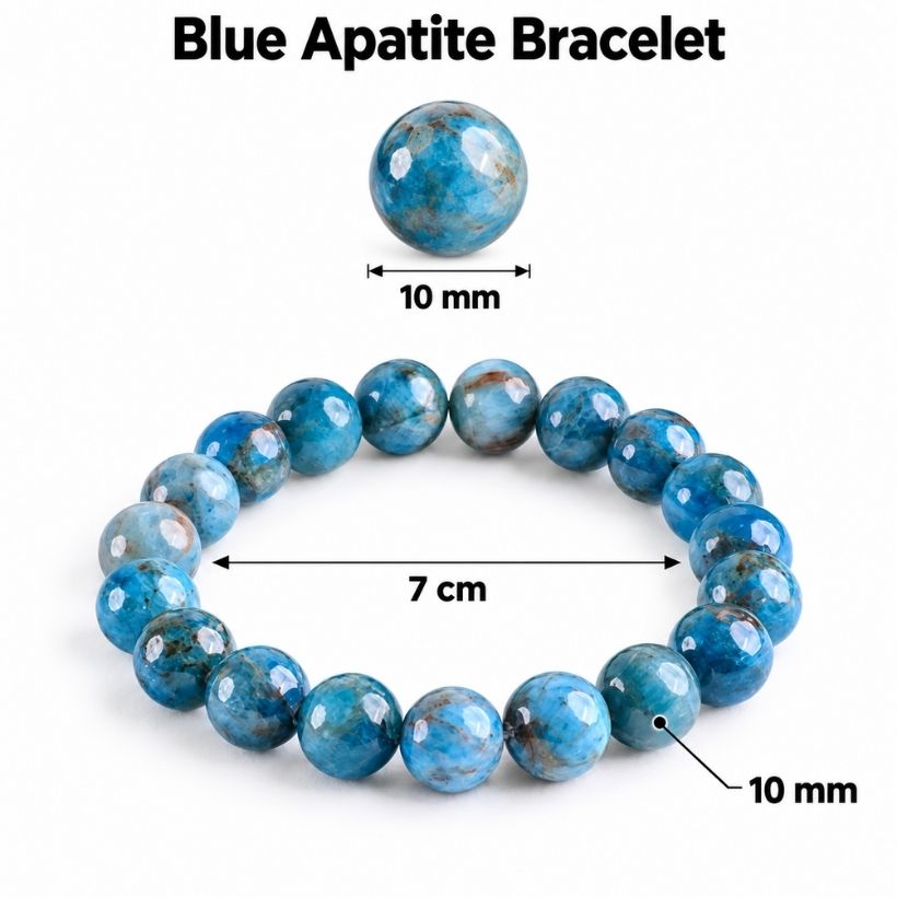 Blue Apatite Bracelet (1) blue apatite bracelet