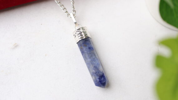 Sodalite Pencil Pendant