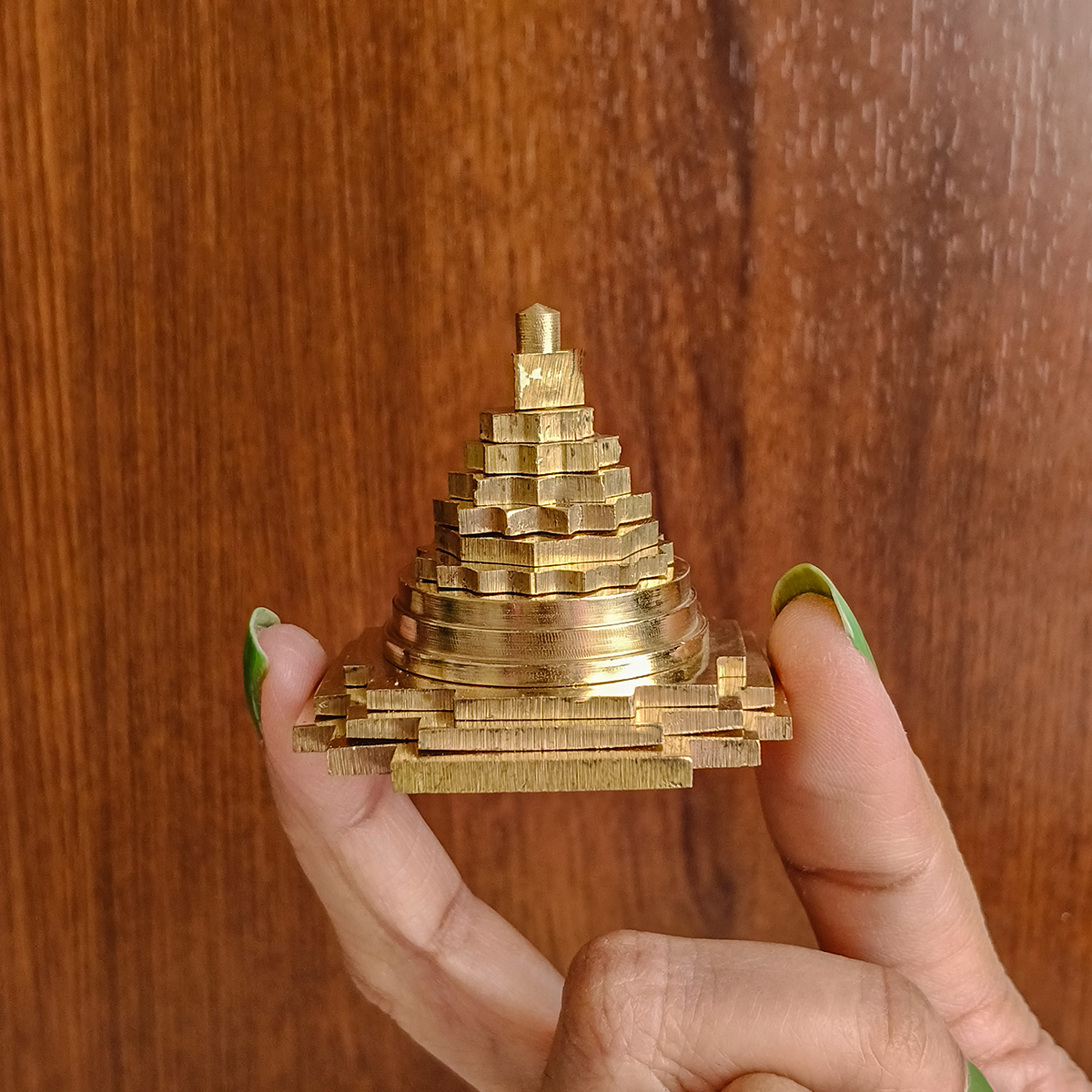 Meru Shree Yantra-Shubhanjali Store (2) meru shree yantra (brass)