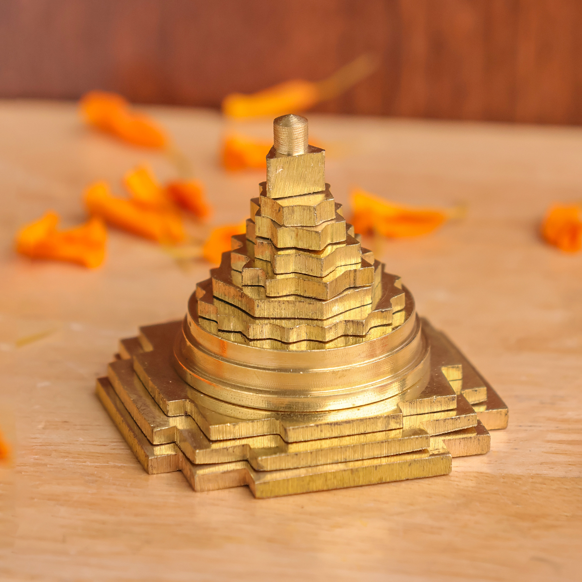 Meru Shree Yantra-Shubhanjali Store (6) meru shree yantra (brass)
