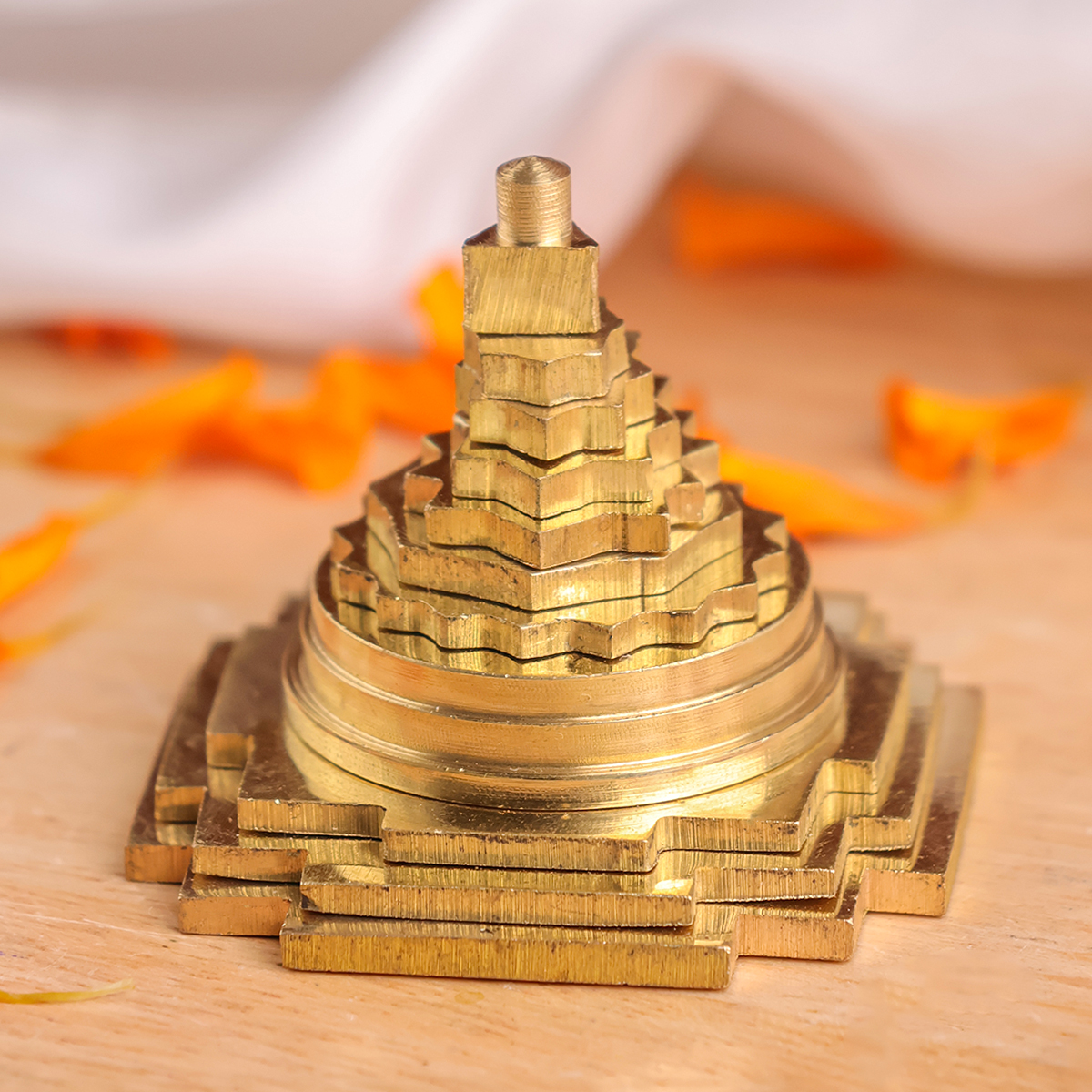 Meru Shree Yantra-Shubhanjali Store (7) meru shree yantra (brass)