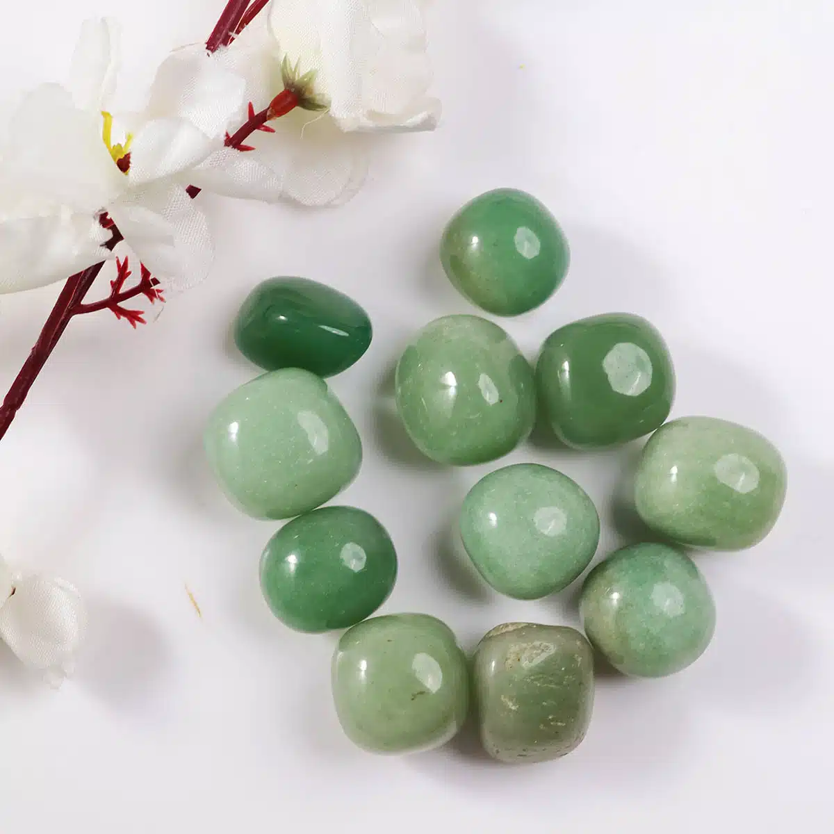 Premium Green Aventurine Tumble Stone-Shubhanjali (3)
