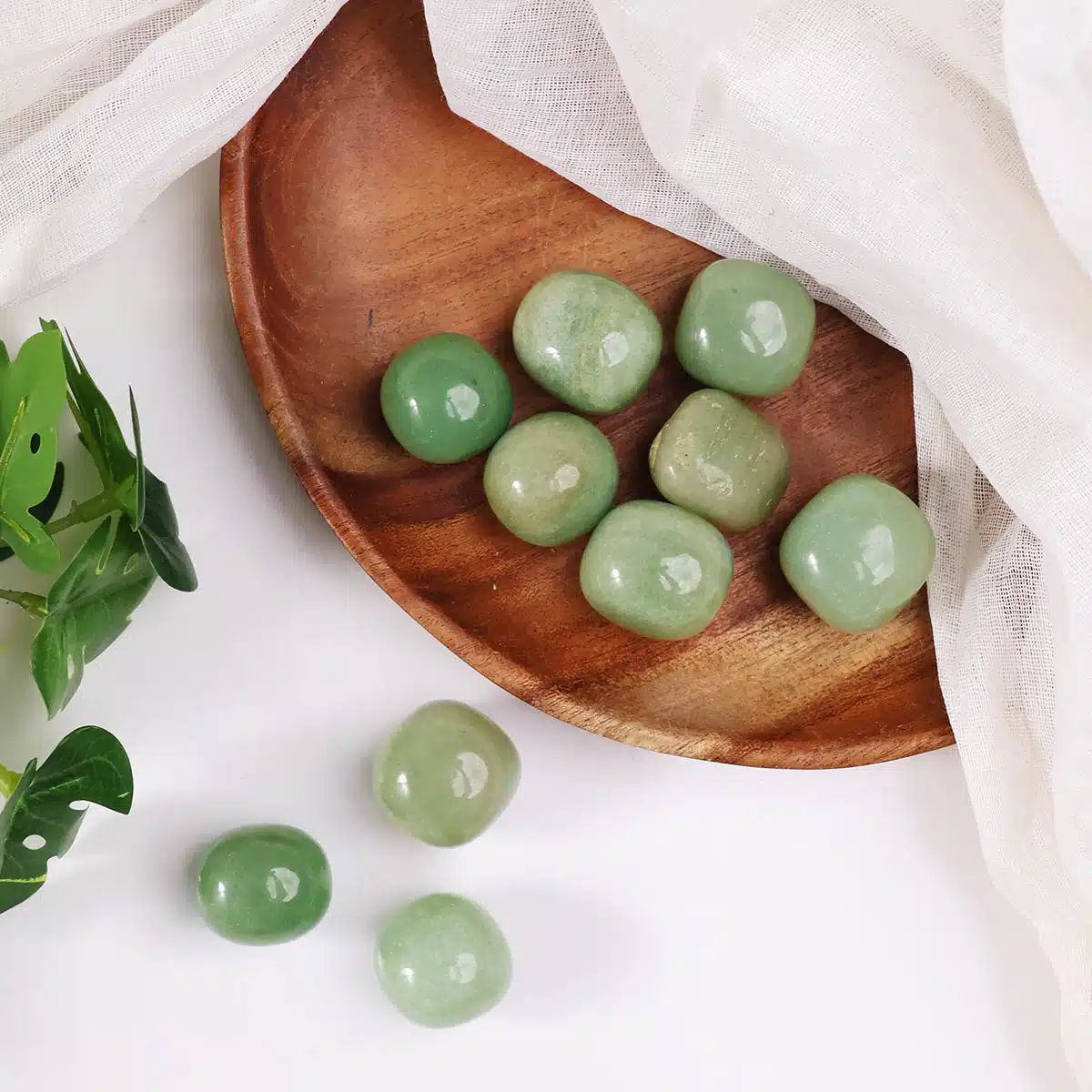 Premium Green Aventurine Tumble Stone-Shubhanjali (4)