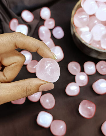 Natural Rose Quartz Crystal Tumble Stone