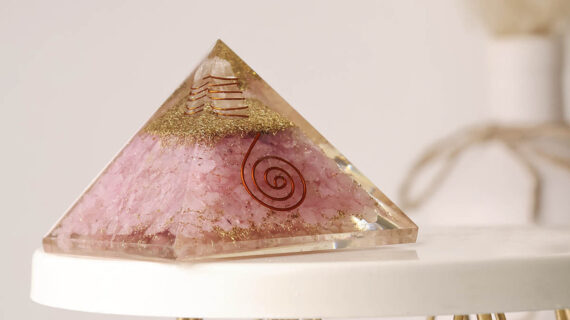 Rose Quartz Orgone Pyramid