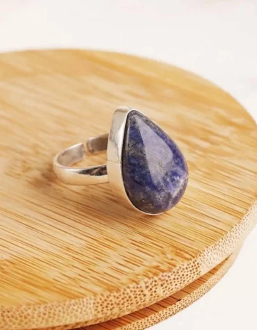 sodalite drop ring