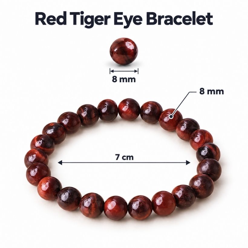 Red Tiger Eye Bracelet 8 mm red tiger eye bracelet 8 mm