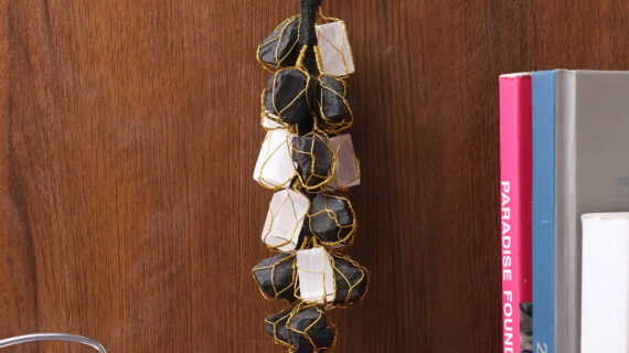 Black Tourmaline and Selenite Hanging