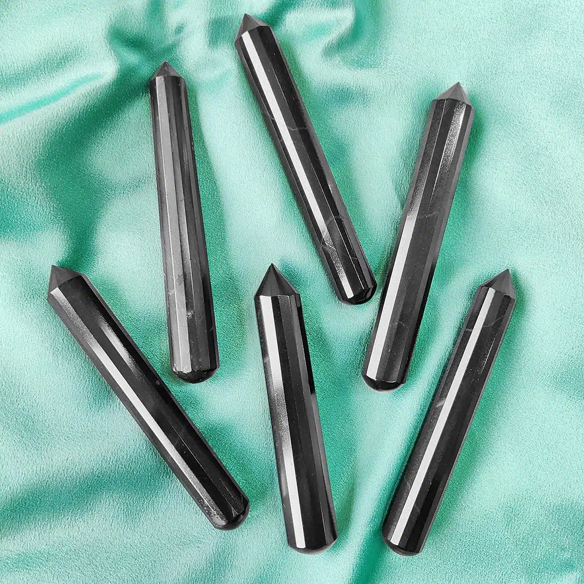 Black Tourmaline Pencil Massager Wand-Shubhanjali (2) Shop Black Tourmaline Crystal Pencil Massager Wand