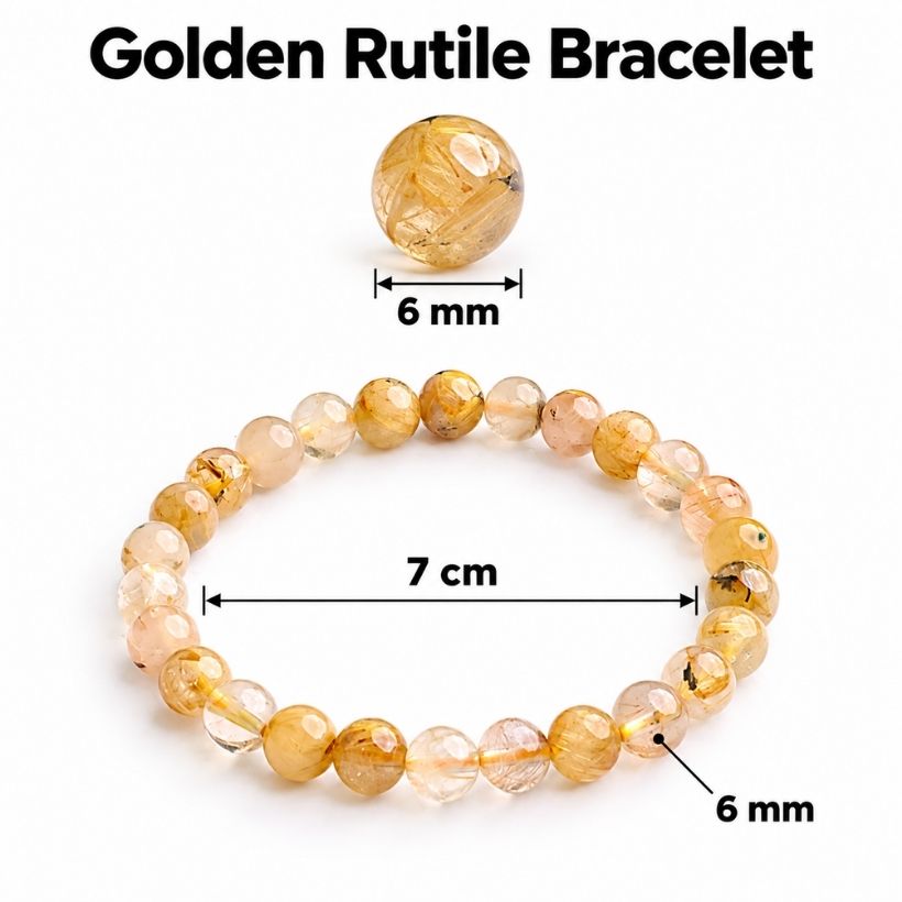 Golden Rutile Quartz Bracelet (2) golden rutile quartz bracelet