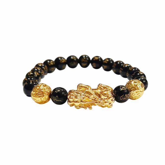 Buy Online Hamsa Hand Om Charm Onyx Beads Bracelet Combo  jewellery for  men  menjewellcom