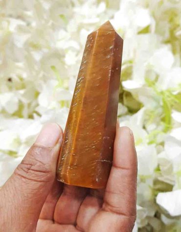 Reiki Crystal Products Crystal Tiger Eye Stone Pencil Obelisks Natural Energised Point Pencil,Tiger Eye Obelisk Generator Pencil Stone Wand,Tiger Eye Pencil Healing Stone