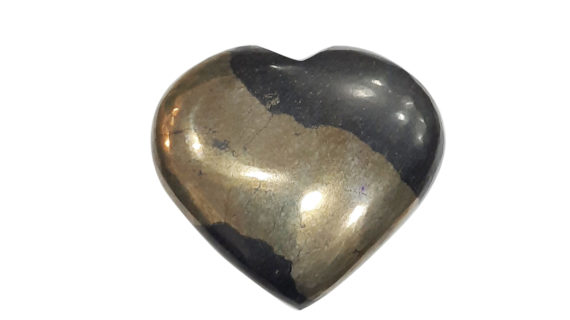 Heart Shaped Golden Pyrite,Energized Golden Pyrite Stone