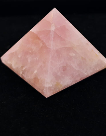Natural Rose Quartz Pyramid Stone Crystal,Reiki Crystal Products Rose Quartz Pyramid for Reiki Healing/Grid and Aura Cleaning, Vastu Correction,Metaphysical Energy,Meditation