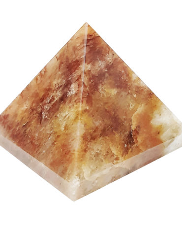 Reiki Crystal Products Natural Sunstone Pyramid Crystal Stone Pyramid,Semiprecious Stone Pyramid Carved Pyramidal Crystal for Abundance & Money, Confidence, Creativity