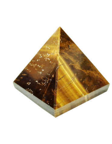Reiki Crystal Products Natural Tiger Eye Pyramid Crystal Stone Pyramid,Stone Pyramid Carved Pyramidal Crystal for Anger & Stress Relief, Anxiety & Depression,Focus, Wisdom