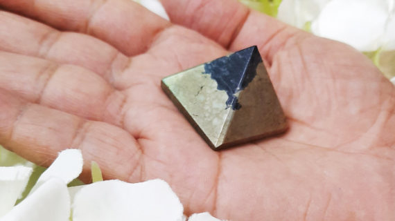 Pyrite Crystal Small Pyramid (30-50 Gm)