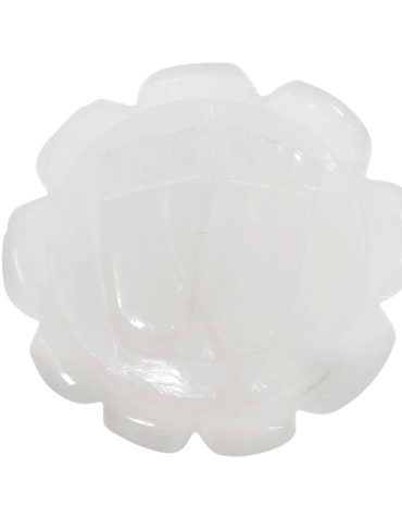 Natural Selenite Crystal Sri Laxmi Charan Paduka,Crystal Charan Paduka,Hindu God Figure Natural Crystal Stone God Idols