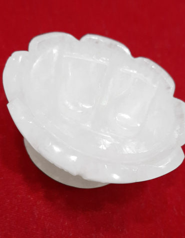Natural Selenite Crystal Sri Laxmi Charan Paduka,Crystal Charan Paduka,Hindu God Figure Natural Crystal Stone God Idols