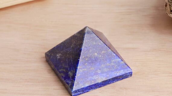 Lapis Lazuli Stone Pyramid In Small