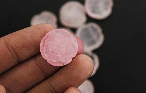 Rose Quartz Flower Stone