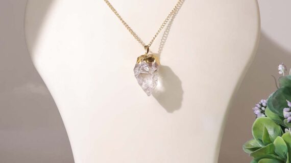 Clear Quartz Raw Pendant