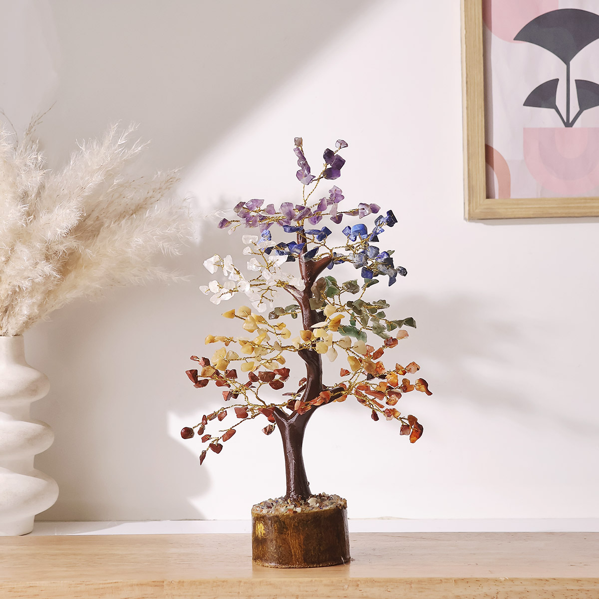 7 Chakra M-Seal Tree, Golden Wire, (100-500 Chips) (4)