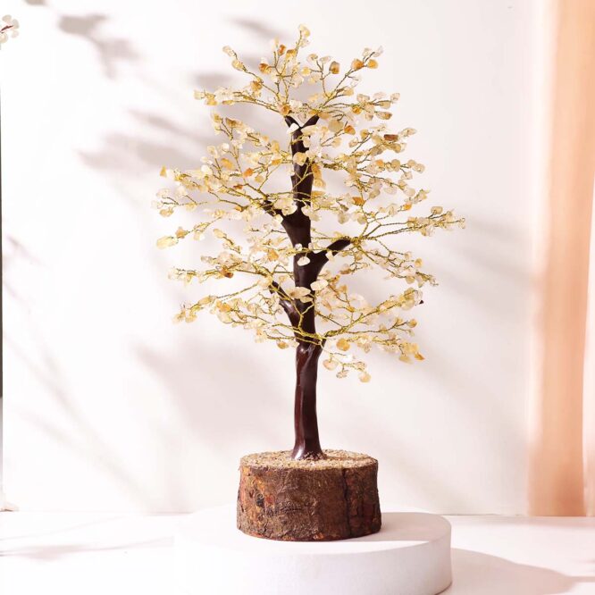 Citrine M-Seal Layered Tree – Abundance, Joy & Prosperity Décor