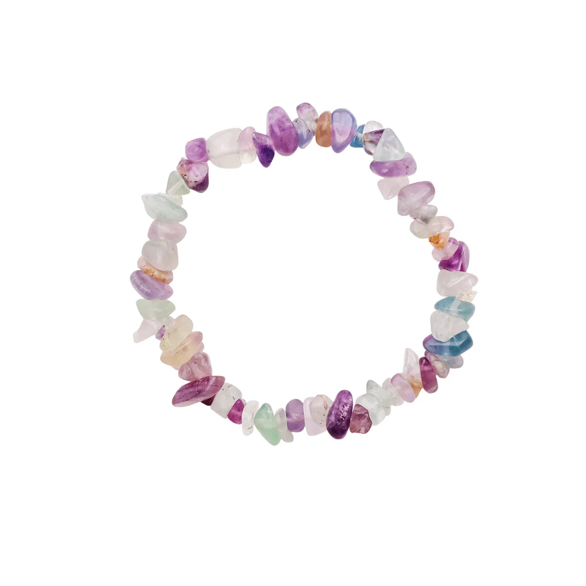 Multi Fluorite Chips Bracelet (2)