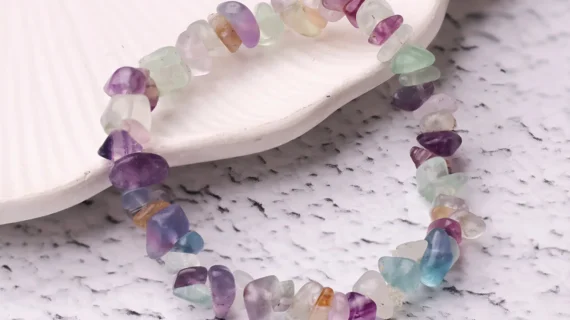 Multi Fluorite Chips Bracelet
