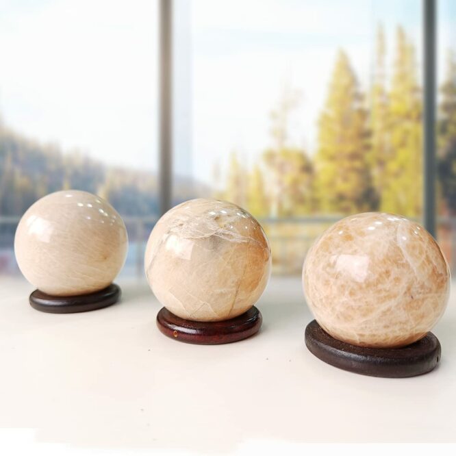 Shop Peach Moonstone Crystal Polished Sphere