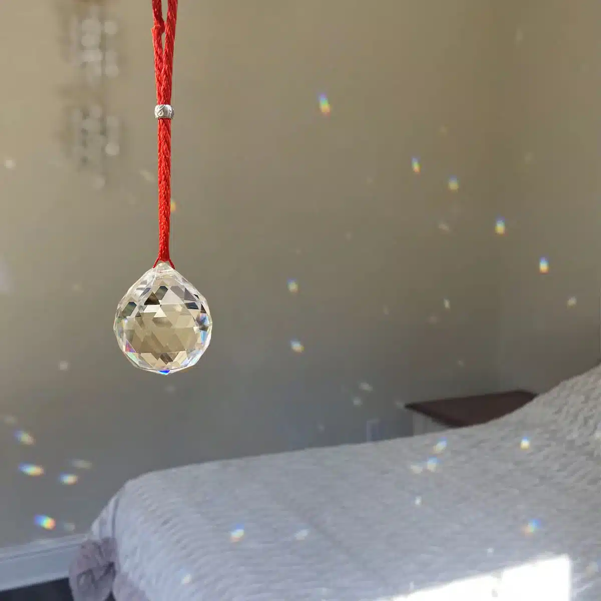 Rainbow Glass Ball Hanging-Shubhanjali (2) Shop Rainbow Glass Ball Hanging