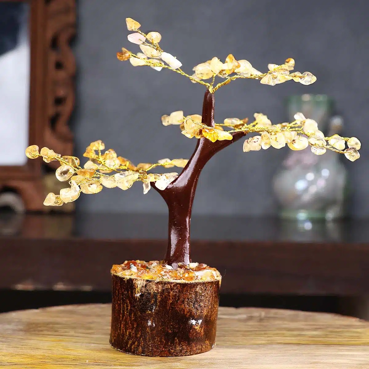 Shop Citrine M-Seal Crystal Tree, Golden Wire