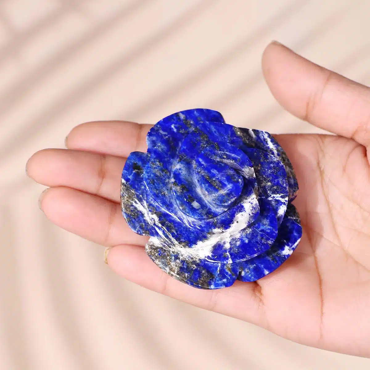 Shubhanjali-Lapis lazuli Rose Flower (3) Lapis lazuli Rose Flower