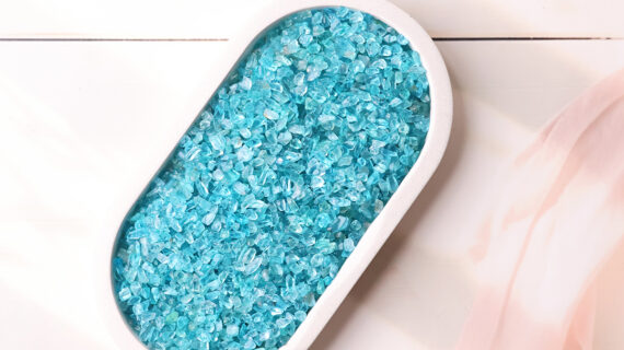 Blue Apatite Chips Stone