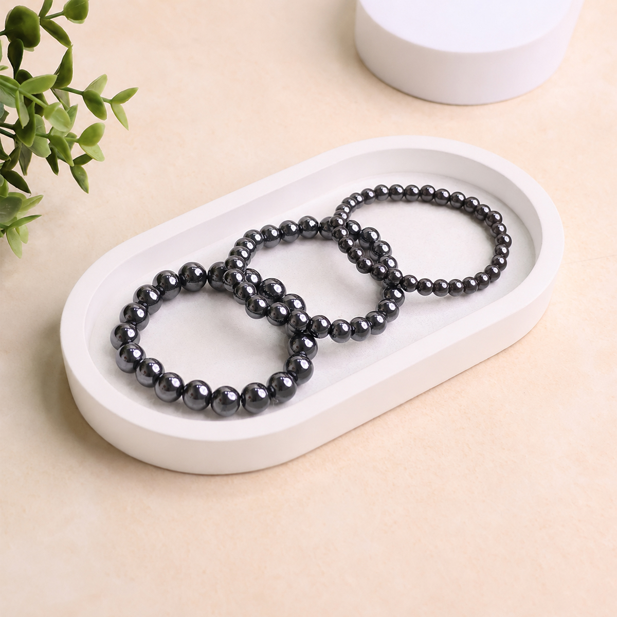 Hematite Bracelet hematite round beads bracelet