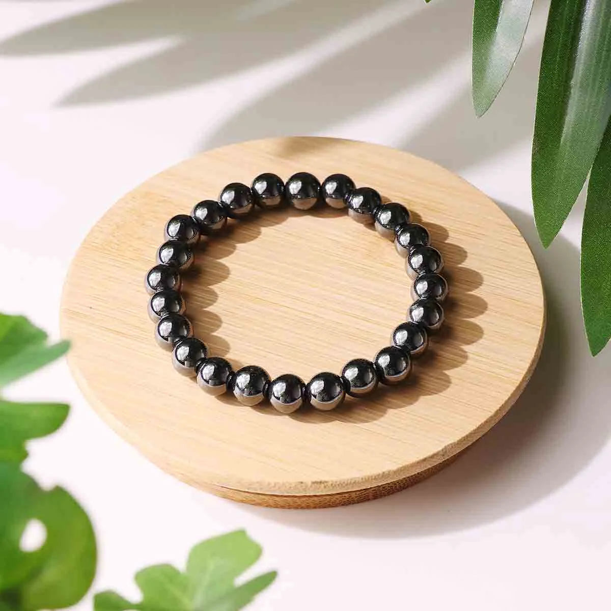 Hematite Round Beads Bracelet (1)